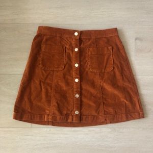Urban Outfitters Button Up Mini Skirt